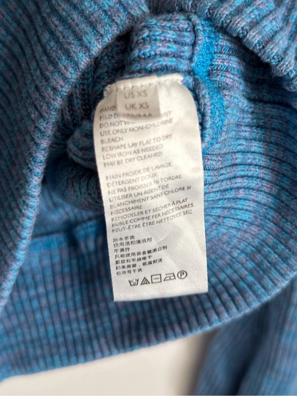 Free People Sugar Rush Sweater in Blue Combo Size XS